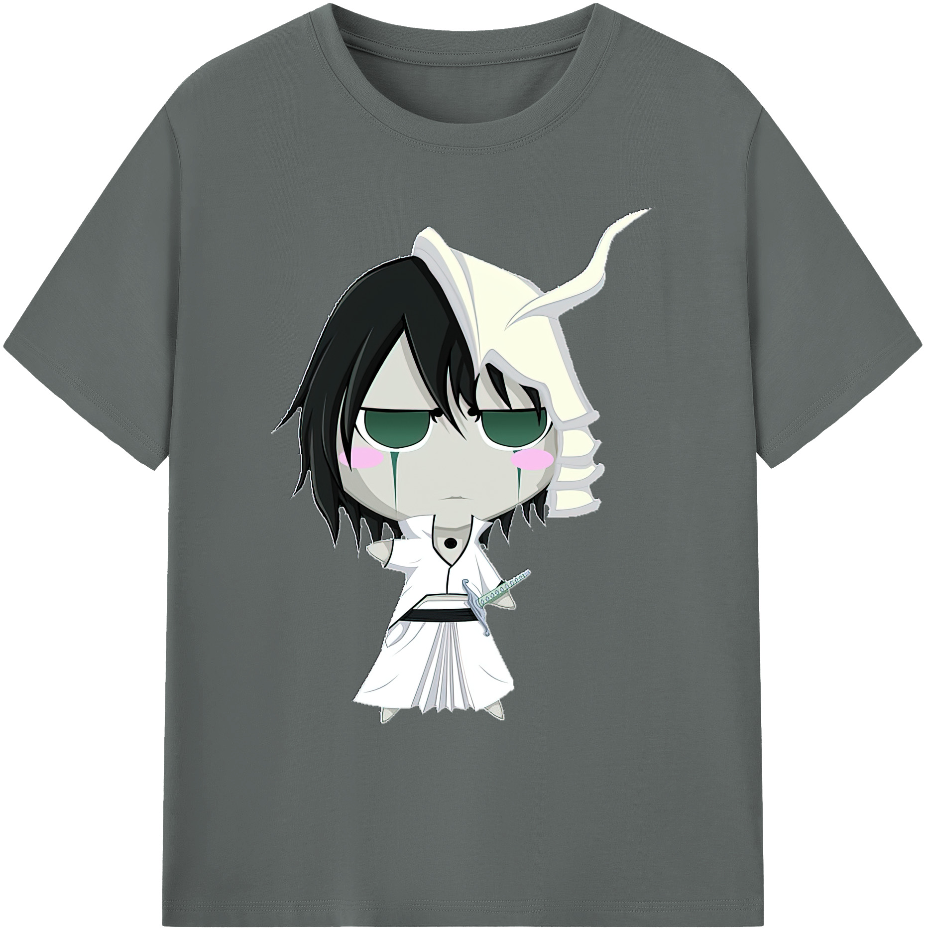 （画像用） ブリーチ ウルキオラ·シファー BLEACH Ulquiorra cifer 綿100％ メンズ半袖Tシャツ｜肌触りやわらか＆通気性